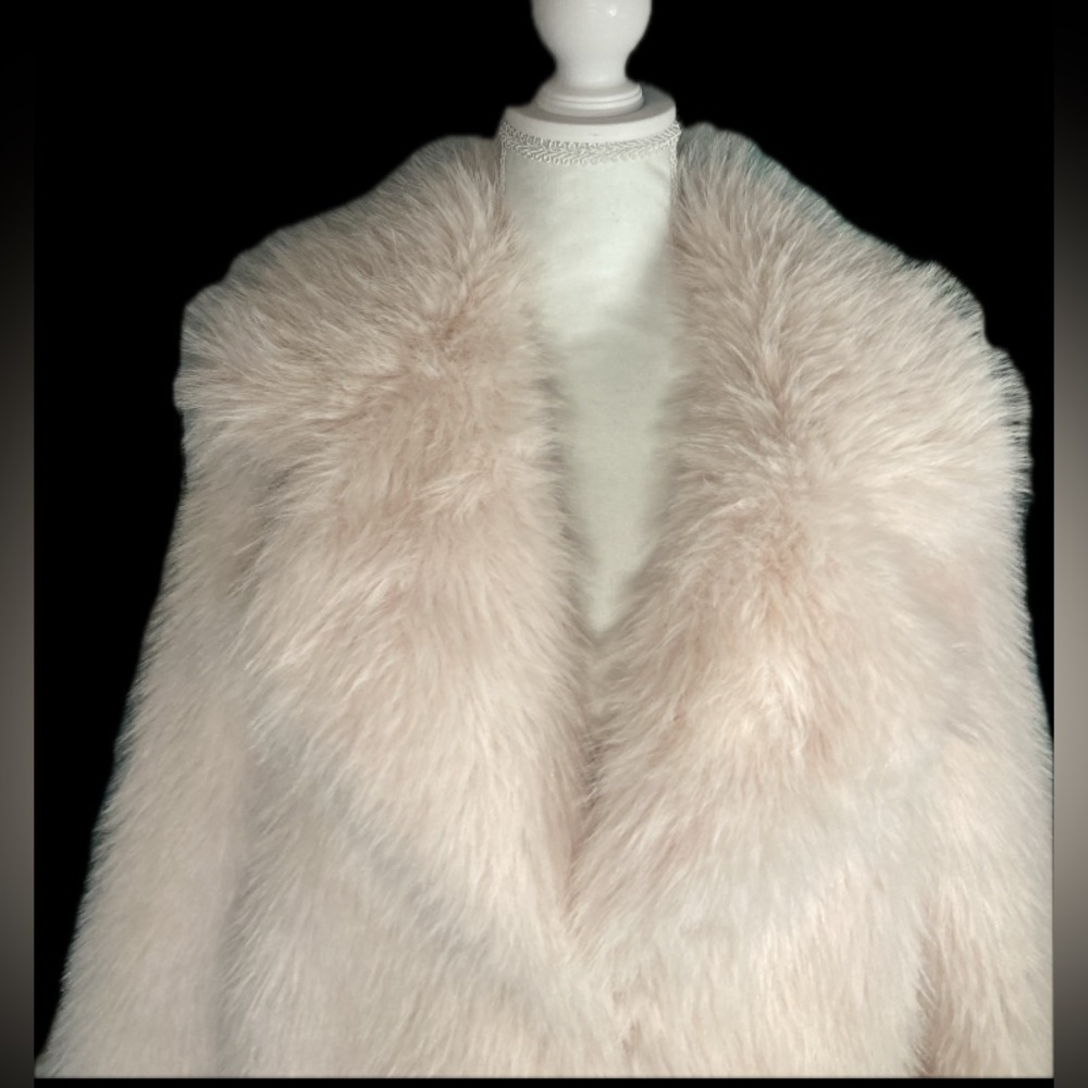 Chic Pink Faux Fur Coat - Picture 7 of 14